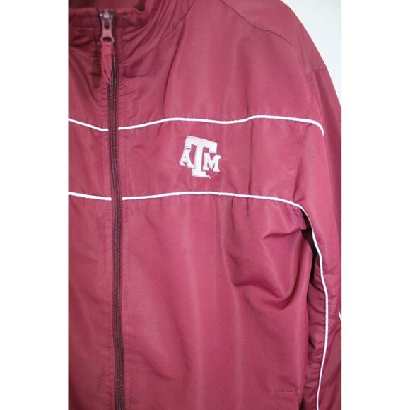 Texas A&M Aggies Colosseum Athletics Wind Jacket Mens XXL Red Full Zip Sporty - Picture 4 of 11